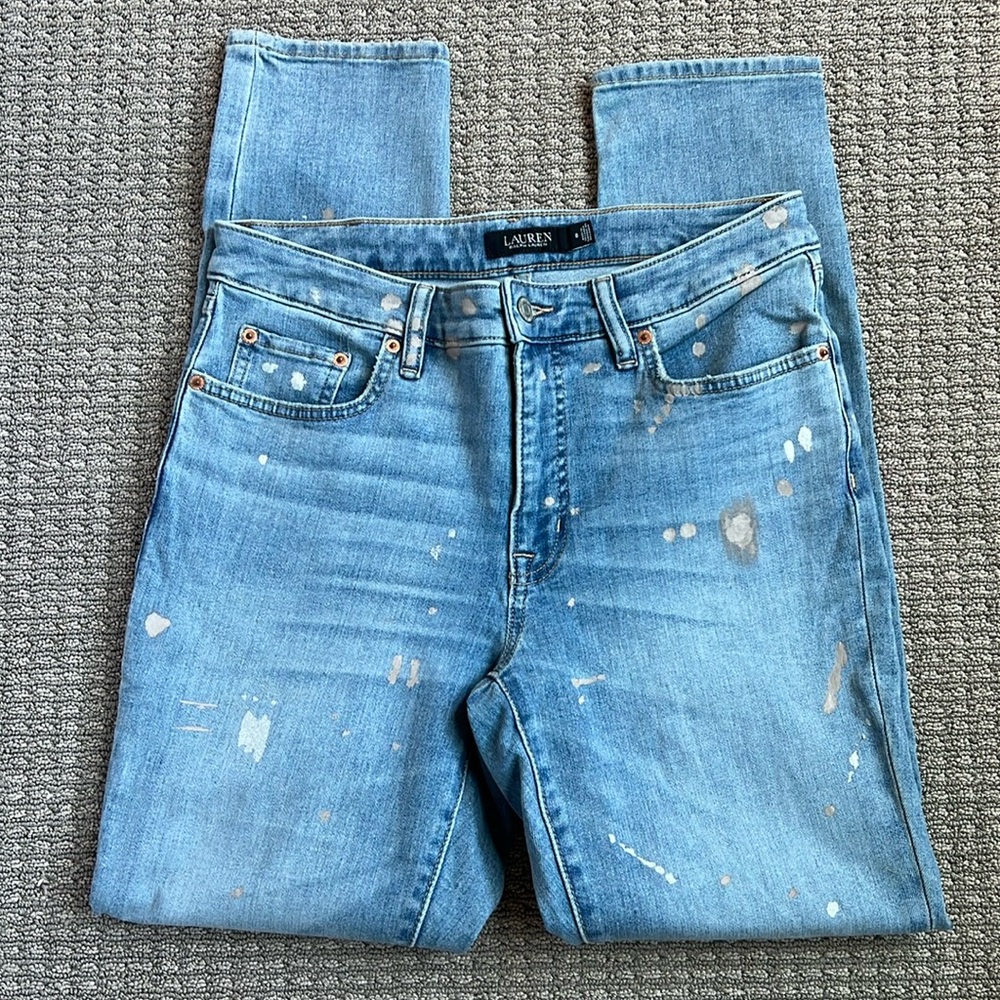 Lauren Ralph Lauren Super Stretch Curvy Mid-Rise Skinny Leg Jeans